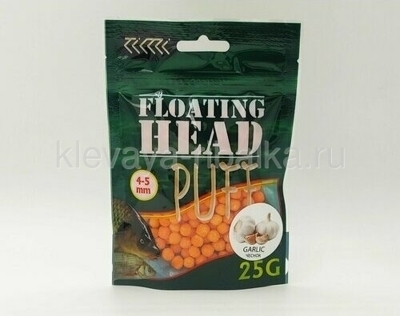 Воздушное тесто PUFF Тимиком Floating Head 4-5мм 25г  Чеснок оранжевый