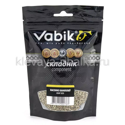 Конопля цельная Vabik компонент прикормки 150г
