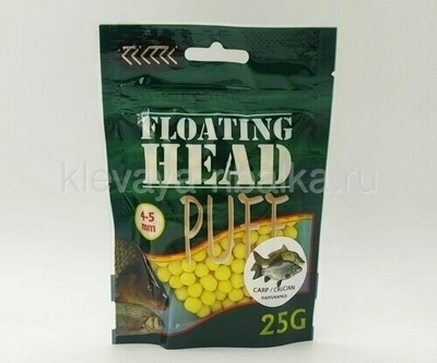 Воздушное тесто PUFF Тимиком Floating Head 4-5мм 25г  Карп/Карась желтый