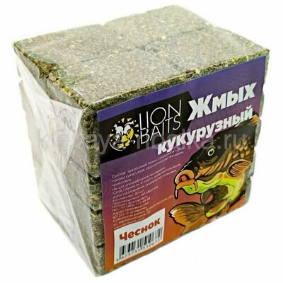 Прикормка Lion Baits Макуха Жмых кукурузный чеснок