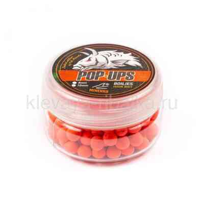 Бойлы плавающие (Pop-Up) Lion Baits  08мм 25г  Shrimberry (креветка + земляника) красный