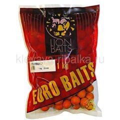 Бойлы вареные Lion Baits Euro Baits 24мм 1000г  Tutti-Frutti (фрукты) оранжевый