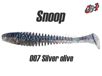 Виброхвост Jig It Snoop 4.0"98мм цвет-007 squid  (6шт)