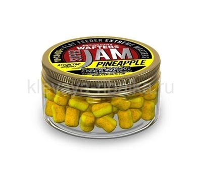 Бойлы нейтральные FFEM Jam Wafters 10х13мм 60шт. Pineapple (ананас) желтый