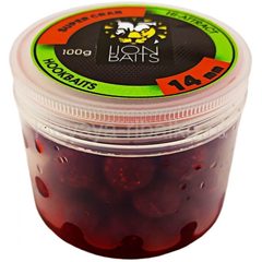 Бойлы вареные Lion Baits Hi-Attract (в дипе) 14мм 100г  Super Crab (супер краб) красный