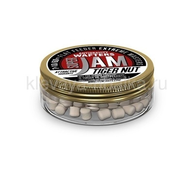 Бойлы нейтральные FFEM Jam Wafters 7х10мм 60шт. Tiger Nut (тигровый орех) белый