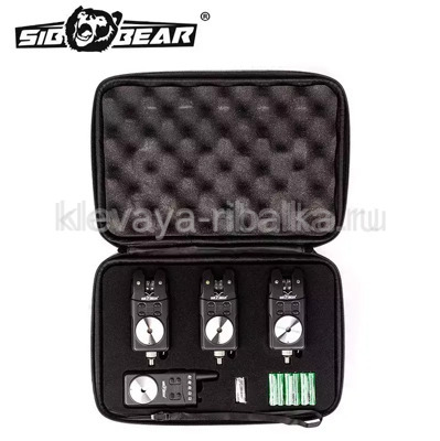 Комплект сигнализаторов SibBear 3шт.+пейджер SG01