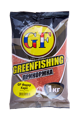 Прикормка Greenfishing GF Фидер Карп ягодная, клубника + слива темно-оранжевая 1кг