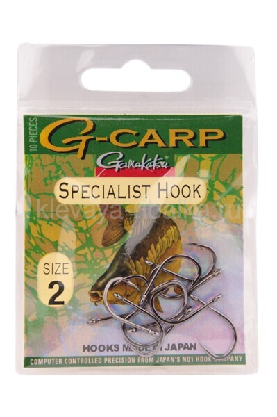 Крючки Gamakatsu G-carp SPECIALIST Hook № 2 10шт/уп