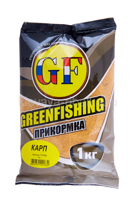 Прикормка Greenfishing GF Карп кисло-сладкая желтая 1кг