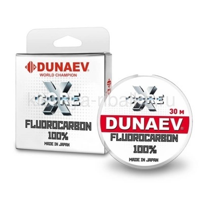 Флюорокарбон DUNAEV Core X 30м 0,405мм  12,0кг