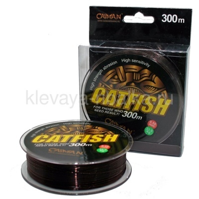 Шнур CAIMAN Catfish 300м 0,45мм  45,4кг коричневый