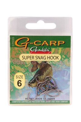 Крючки Gamakatsu G-carp Super Snag Hook № 06 10шт/уп