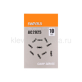 Вертлюги ORANGE Swivels № 10 4823100108218 10шт черный (матовый)