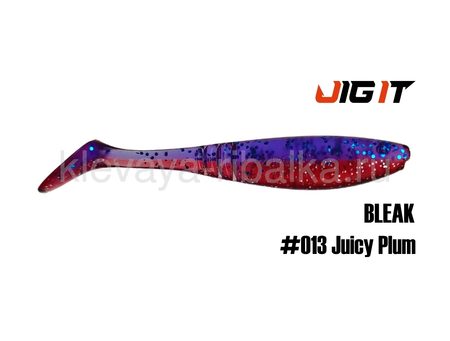 Виброхвост Jig It Bleak 4.5" 115мм цвет-013 squid  (5шт)