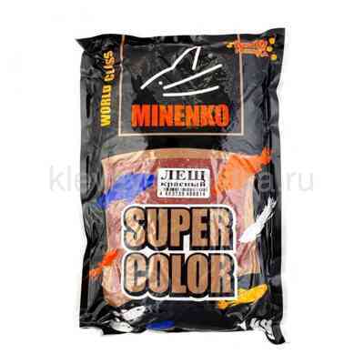 Прикормка Миненко Super Color 1кг Лещ ,  красный