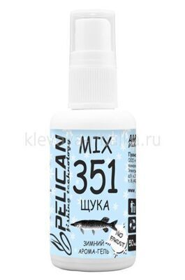 Спрей Pelican зима Арома-гель MIX 351 50мм Щука*