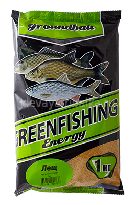 Прикормка Greenfishing Energy Лещ сладкая, кондитерская желтая 1кг