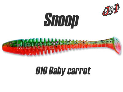 Виброхвост Jig It Snoop 3.3" 83мм цвет-010 squid  (8шт)