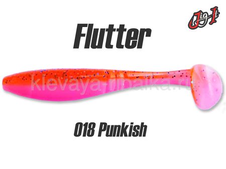Виброхвост Jig It Flutter 4.4" 110мм цвет-018 squid  (5шт)