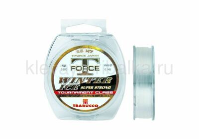 Леска Trabucco T-Force Winter Ice Super Strong 25м 0,181мм  4,6кг Clear