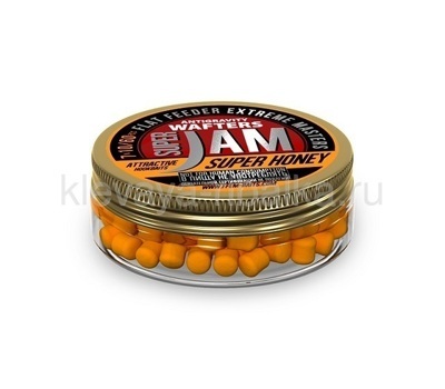 Бойлы нейтральные FFEM Jam Wafters 7х10мм 60шт. Super Honey желтый