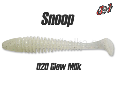 Виброхвост Jig It Snoop 4.0"98мм цвет-020 squid (6шт)