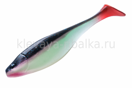 Виброхвост 350 Commander Shad 100мм цвет-021-Grimy чеснок (5шт)