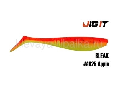 Виброхвост Jig It Bleak 3,4" 85мм цвет-025 squid  (8шт)