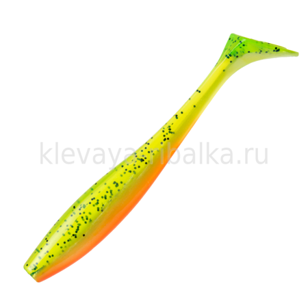 Виброхвост 340 Choppy Tail 100мм цвет-015-Pepper/Lemon чеснок (5шт)