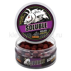 Бойлы пылящие Миненко Soluble 14мм 120г 66шт Crab & Chilli (краб + чили) красный