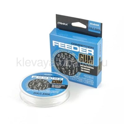 Амортизатор фидера Feeder Gum CAIMAN Competition 10м 0,80мм   прозрачный