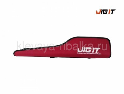 Чехол для зимних удочек Jig It полужесткий 82*18*11см 1отд. красный Oxford 600D