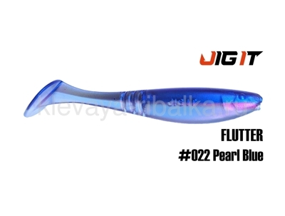 Виброхвост Jig It Flutter 4.4" 110мм цвет-022 squid  (5шт)