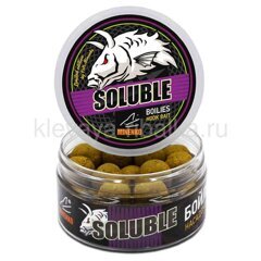 Бойлы пылящие Миненко Soluble 20мм 150г 30шт Pineapple & Krill (ананас + креветка) желтый