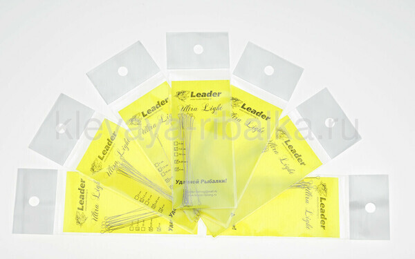 Поводок Leader Ultra Light струна 10см 0,28мм 4кг  10шт