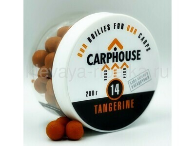 Бойлы вареные CarpHouse насадочный 14мм 200г  Tangerine (Мандарин)