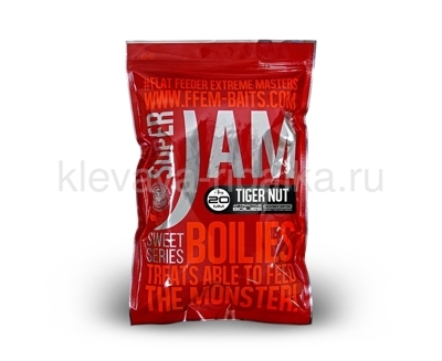 Бойлы вареные FFEM Super Jam 20мм 1000г  Tiger Nut (тигровый орех) коричневый